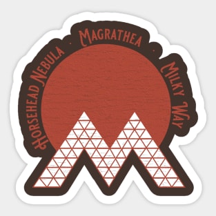 MAGRATHEA! Journey There To See Planets Built! Sticker